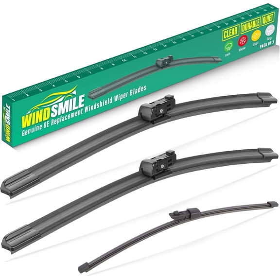25" 22" 15" Windshield Wiper Blades Replacement for VW Volkswagen Tiguan 2018 2019 2020 2021 2022 2023 2024 2025 Premium All Weather Front Rear Wipers Set - OEM Quality (Pack of 3)