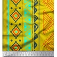 thumbnail image 1 of Soimoi Polyester Crepe Fabric Aztec Geometric Decor Fabric Printed Yard 52 Inch Wide, 1 of 3