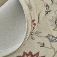 thumbnail image 5 of 9' X 12' Ivory Blue And Tan Wool Floral Tufted Handmade Stain Resistant Area Rug, 5 of 5