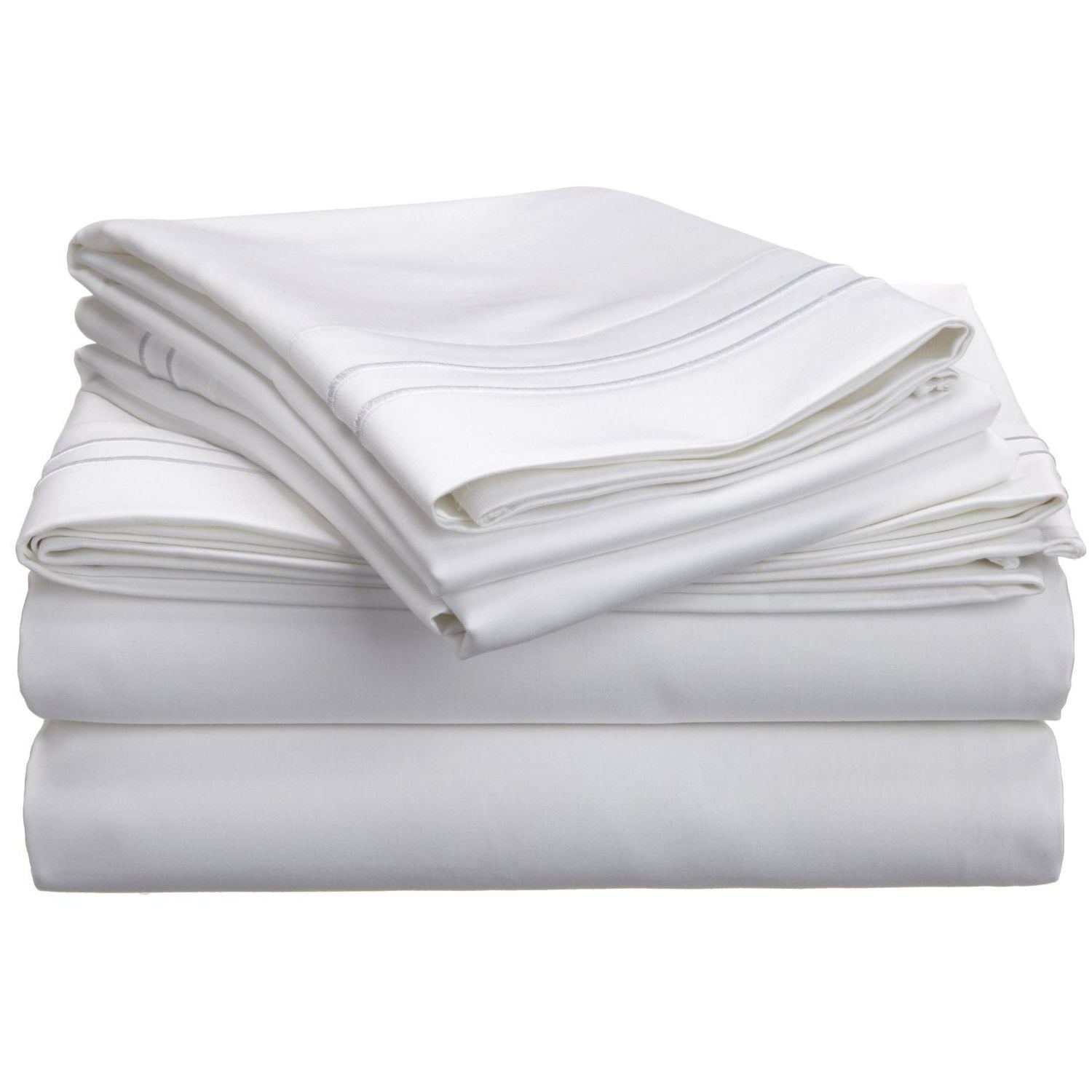 Impressions 800 Thread Count Ivory Combed Cotton Oversized King Sheet Set 