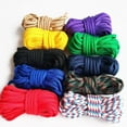thumbnail image 2 of Nvzi 2 piezas de cordón de nailon trenzado de 4 mm para acampar, hamacas, tendedero, senderismo y pesca, 3 yardas, color rojo, 2 of 5