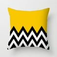 thumbnail image 2 of Decorative Geometric Yellow Grey  Black18 x 18 Inches Throw Pillow Covers - Modern Pattern Linen Square Pillow Cushion Case for Sofa Couch Bed Home Decor Outdoor, 2 of 4