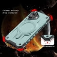 thumbnail image 3 of for iPhone 16 Rugged Grip Phone Case,Compatible with MagSafe,Magnetic Case For iPhone 16, Military-Grade Protection Anti-Scratch Anti-Slip Shockproof Cover,Midnightgreen, 3 of 7