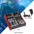 thumbnail image 3 of Placa mezcladora de sonido PYLE Studio PMXU48BT - Bluetooth de 4 canales, 3 of 5