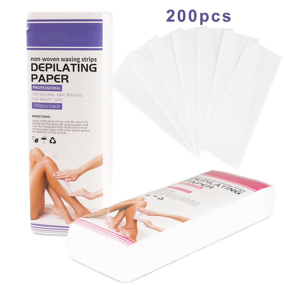 AUTCARIBLE Wax Strips, Hair Removal Strips for Face Full Body Leg Eyebrow Bikini Underarm Women