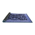 thumbnail image 2 of Ahgly Company Indoor Round Oriental Blue Industrial Area Rugs, 8' Round, 2 of 4
