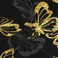 thumbnail image 3 of Wukai Golden Glitter Butterflies Women’s Short Sarongs Beach Wrap Bikini Bottom Short Skirt Chiffon Scarf for Swimwear, 3 of 4