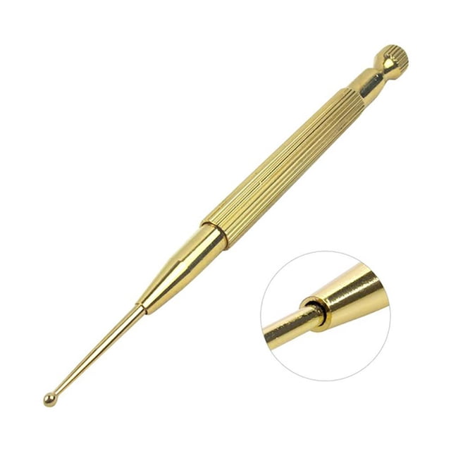 Sonda de punto para oreja y cuerpo, estimulador de sonda de punto de acupuntura para oreja de latón, pluma de acupuntura, herramienta de masaje para Hospital y hogar