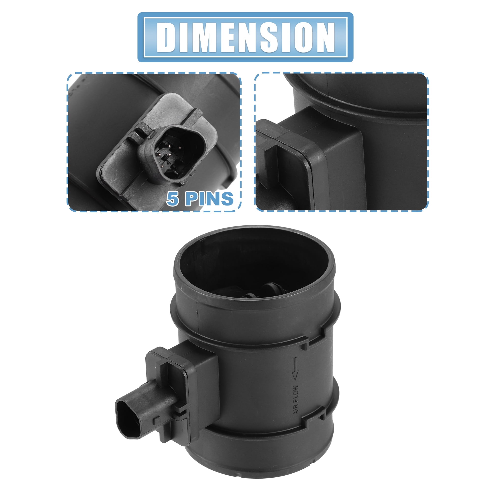 Unique Bargains 0280218421 Car Mass Air Flow Sensor Meter MAF Sensor Airflow Replacement for Chevrolet Aveo 2009-2011