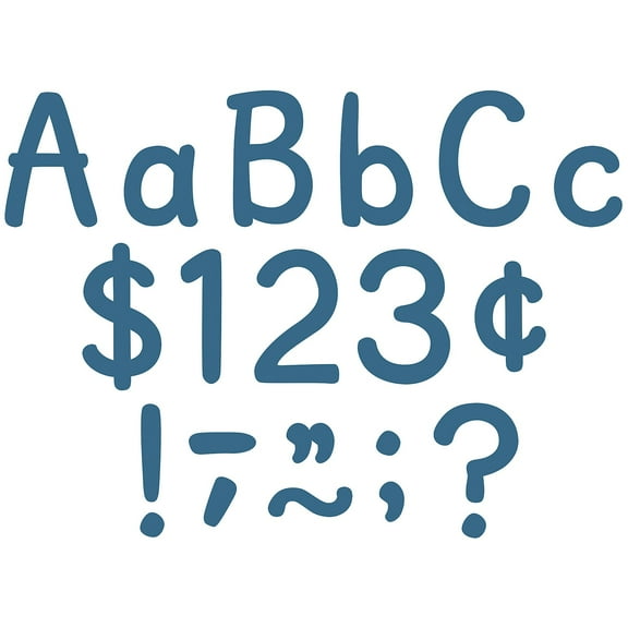 Teacher Created Resources Slate Blue 4" Modern Classic Letters Combo Pack, 257 Per Pack, 2 Packs