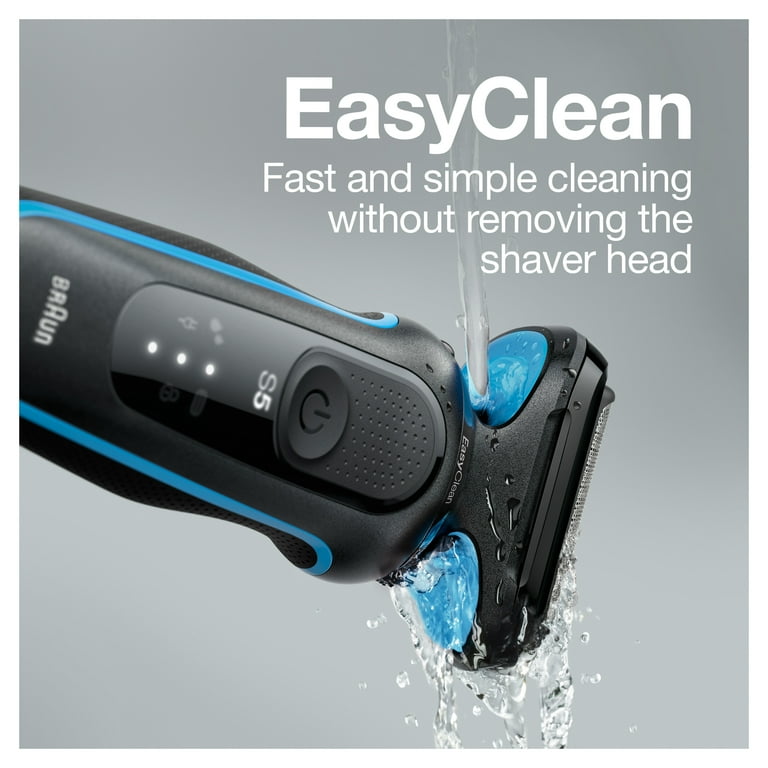 Braun Series 5 5020s Electric Shaver with Beard Trimmer, Wet & Dry, Rechargeable, Cordless Foil Shaver, Blue Braun Series 5 5020s Electric Shaver with Beard Trimmer, Wet & Dry, Rechargeable, Cordless Foil Shaver, Blue
