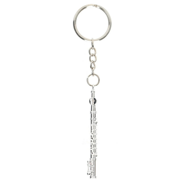 Emoshayoga Llavero de Instrumento Musical, Encantador, Exquisito, único, Elegante, Flauta, Llavero, Llavero, Realista para Llaves Colgantes