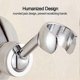 thumbnail image 3 of Shower Head Holder, Adjustable Cooper Shower Bracket Chrome Plated Handheld Shower Wall Bracket for Standard Shower Hose-Yvan, 3 of 5