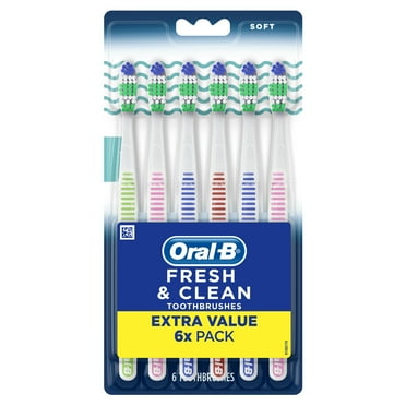 Dr. Fresh Toothbrushes, Soft, 6 ct - Walmart.com