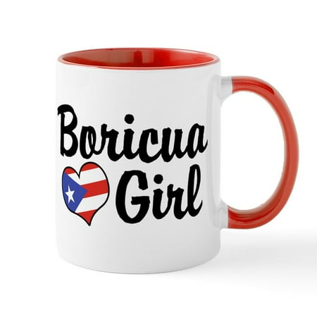 

CafePress - Boricua Girl Mug - 11 oz Ceramic Mug - Novelty Coffee Tea Cup