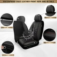 thumbnail image 7 of DIKSOAKR Car Seat Covers for Mitsubishi Eclipse Cross 2018-2025 Full Set Seat Cvoers,Waterproof Faux Leather Seat Covers Seat Protector Airbag Compatible Automotive Accessories (Black), 7 of 7