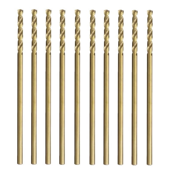 10Pcs 3/16 in.x 6 in. Cobalt Drill Bit Aircraft Extension Extra Long Deep Hole Metal Drill