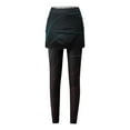 thumbnail image 3 of ZhiZhuang Skorts for Woman with Leggings Women's Cotton Comfort High Waisted Leggings with Mini Skirt, 3 of 4