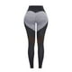 thumbnail image 5 of Leggings de patchwork de cintura alta para mujer: pantalones deportivos elásticos que realzan las caderas, poliéster y spandex para yoga/fitness, 5 of 6