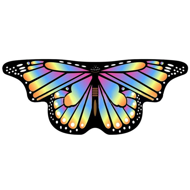 Decoraciones navideñas para hacer uno mismo Accesorios para actuaciones Disfraz Tirantes para el hombro Alas de hada Alas de mariposa Capa con alas de mariposa