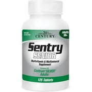 21st Century Sentry Senior Multivitamin & Mineral Tablets, 125 Count