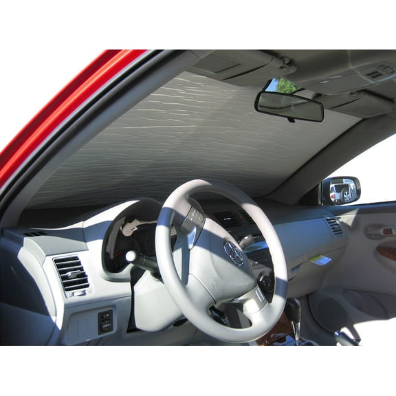 HeatShield, The Original Windshield Sun Shade, Custom-Fit for Toyota Corolla Sedan 2009, 2010, 2011, 2012, 2013, Silver Series