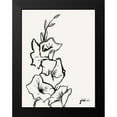 thumbnail image 2 of Popp, Grace 19x24 Black Modern Framed Museum Art Print Titled - Gladiola Sketch III, 2 of 5
