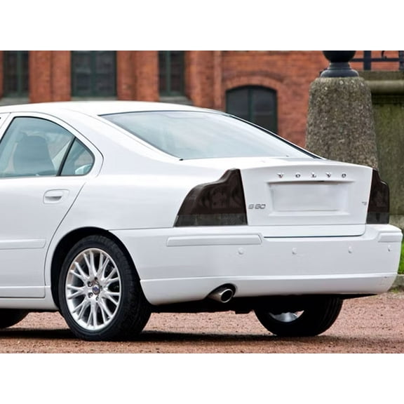Rvinyl Tail Light Tint Covers Compatible with Volvo S60 2005-2009 - Matte Smoke