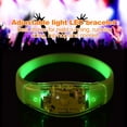 thumbnail image 2 of Bracelet en Silicone pour Spectacle de Concert de Fête avec Lumière LED Flash (Vert), 2 of 4