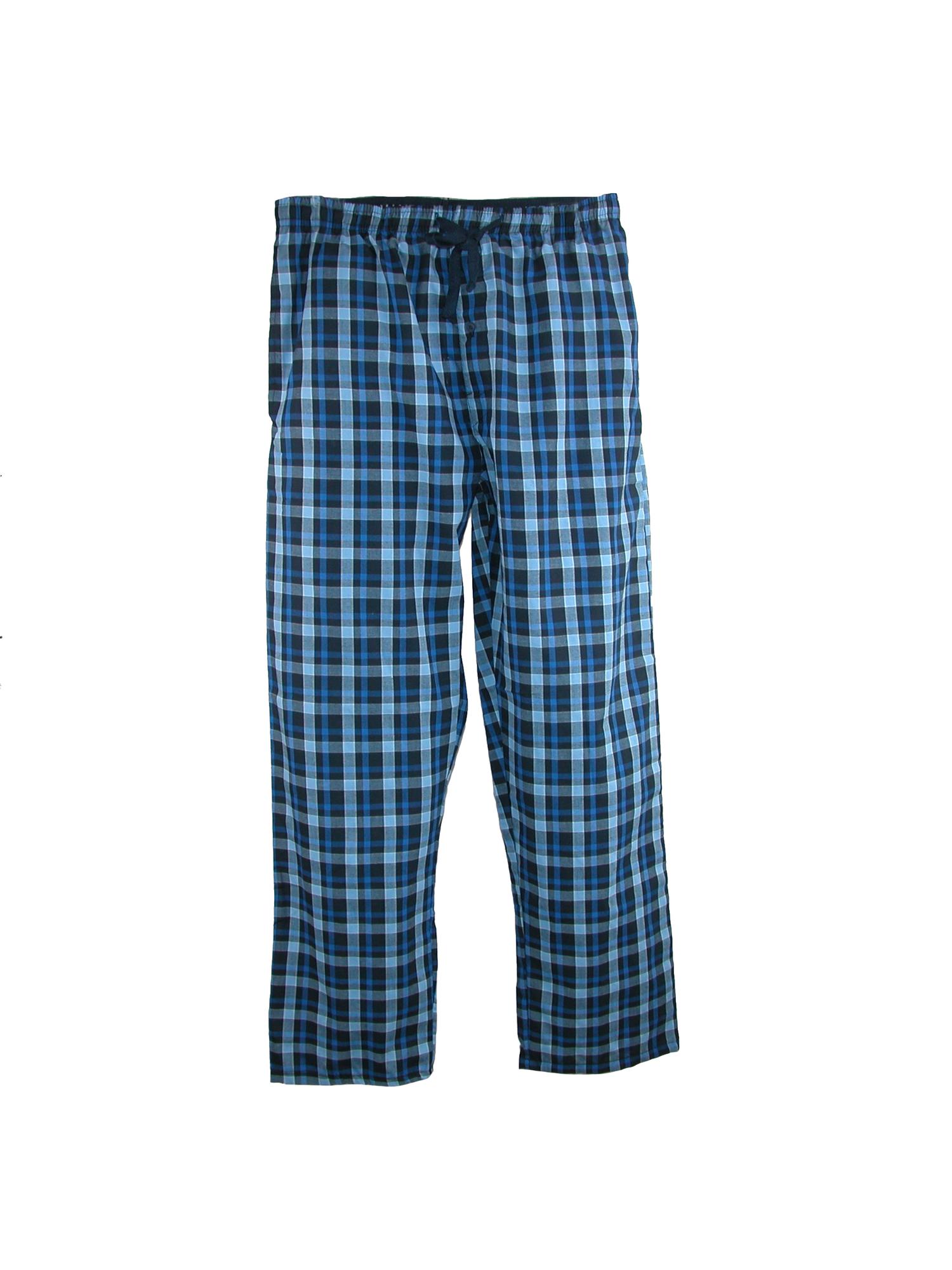 Hanes Men's Woven Plaid Drawstring Sleep Pajama Pants