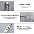 thumbnail image 4 of Soporte para colgar en la pared, juego de 2 estantes de secado de pared plegables de acero inoxidable, secador de ropa de pared plegable, colgador de pared, estante de secado de pared plegable para, 4 of 5