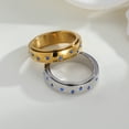 thumbnail image 6 of Stainless Steel Spinner Ring Anxiety Rings Fidget Ring for Men and Women Constellation Styling Size 6, 6 of 8