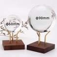 thumbnail image 4 of Display Stand  Wooden Collections Display Stand  Brass Arm Exhibit Stand  Minerals Rocks Display Holder with Wooden Square Base  for Home Office Decorations, 4 of 6