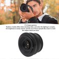 thumbnail image 3 of 25mm F1.8 APS C Large Aperture Portrait Lens Fixed Manual Focus Camera Lens for FujiFilm FX Mount X T1 XA1 X E2 X M1 X Pro2 Black, 3 of 3