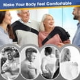 thumbnail image 3 of Ms.Dear Shoulder Heating Pads with Massage,Heated Shoulder Brace for Men Women,Cordless Shoulder Massager with 5000mAh Battery,Heated Shoulder Wrap with 6 Heat & 3 Vibration for Relax Gifts,Black, 3 of 10