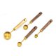 thumbnail image 1 of Juego Cucharas Medidoras Cucharadita Herramientas para Hornear Con Barra Dorada Apilable, 1 of 6