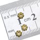 thumbnail image 2 of 100 piezas de componentes para pulseras DIY, cuentas espaciadoras de flores de margarita, accesorios para dijes oro, 2 of 9