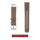 thumbnail image 2 of Rápido Desenganche Auténtico Cuero Reloj Banda 20mm Ancho Flor Vaca Cuero Reloj Correa para Hombres y Mujeres, Gris y Plata Tono, 2 of 8