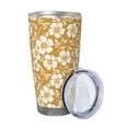 thumbnail image 2 of Lsque Rose Flowers Pattern 20oz Car Cup with Lid and Straw, Insulated Coffee Cup with Straw Topper, Spill Proof Travel Coffee Mug, Stainless Steel Tumble-Without Straw, 2 of 8
