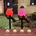 thumbnail image 3 of Carevas 2PCS Christmas Solar Lights Outdoor Decorative Stakes Lights Santa Claus in Red Hat 7-color Changing Light LED Landscape Lights Waterproof for Pathway Walkway Lawn Backyard, 3 of 7