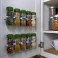thumbnail image 3 of Pack of 4 Spice Clips Gripper Organizer Holds 20 Spice Jars - Pantry and Inside Cabinet Organization 3M Adhesive Spice Rack, 3 of 11