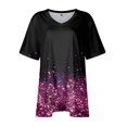 thumbnail image 4 of IYYVV Cute Plus Size Tops Casual Summer Casual Sexy Shirts For Women Sequin Print V Neck T Shirts Short Sleeve Tunics Trending Womens Clothes Fall Fashion 2024 Red 5XL, 4 of 7