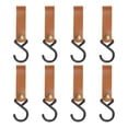 thumbnail image 1 of Ganchos de cuero Yashi en forma de S Marrón para colgar abrigos, 1 of 5