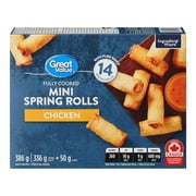 Great Value Frozen Chicken Mini Spring Rolls with Plum Sauce Appetizers