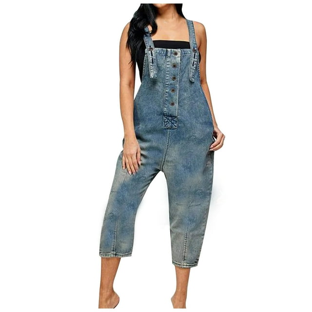 LOVZFMLL Pantalon pour Femme, Taille Haute Polyvalent Droit Ajusté Jambe Ample Bleu, m