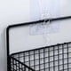 thumbnail image 5 of Organizador de cesta de pared de metal | Estante de almacenamiento colgante de malla de hierro para condimentos de cocina, artículos de tocador de baño, encimera o pared | Blanco o negro | 10,6 x, 5 of 5