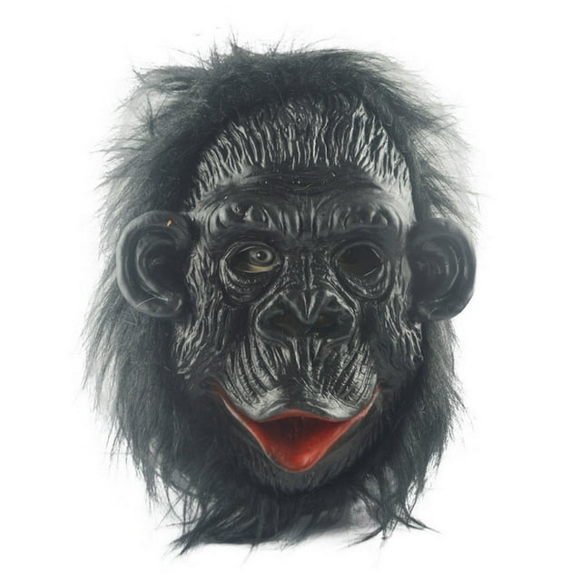 Disfraz de mono con capucha de orangután, divertido disfraz integral para fiestas