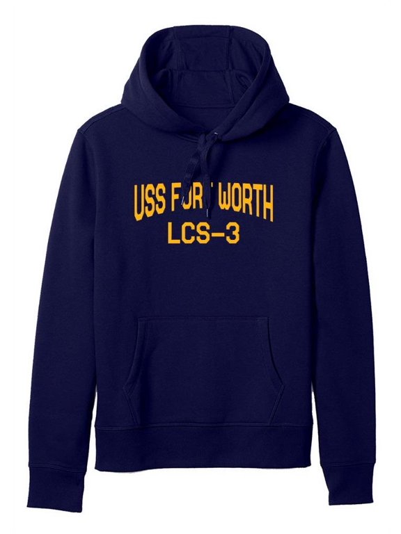 USS Fort Worth LCS-3 Freedom Littoral Combat Ship Naval Warship Standard Size Pullover Hoodie
