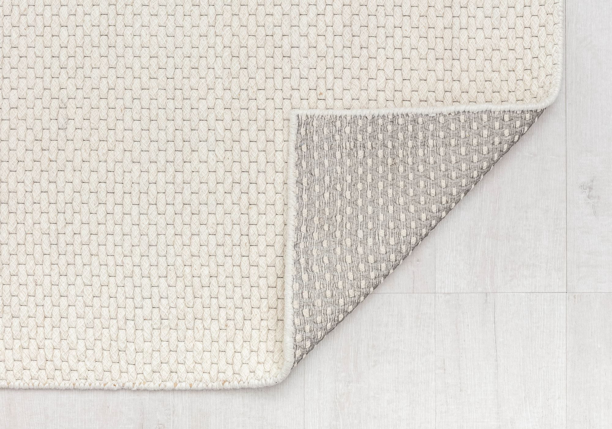 Rugs America Pale Ona DF15A Houndstooth Farmhouse Cream Area Rug, 8’0”x10’0”