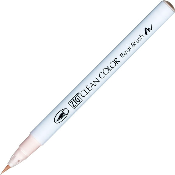 Kuretake Zig Clean Color Real Brush Marker, Pale Pink